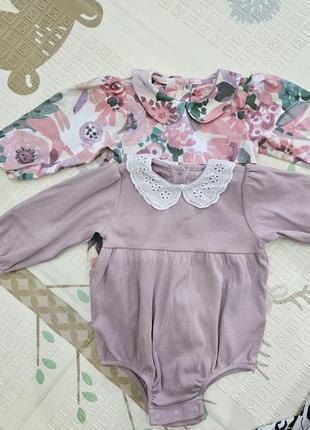 Набор бодиков для девочки от next, 6-9 месяцев, 74 см