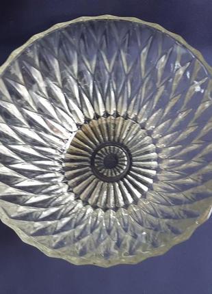 Салатник круглий скляний