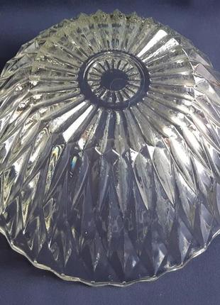 Салатник круглий скляний