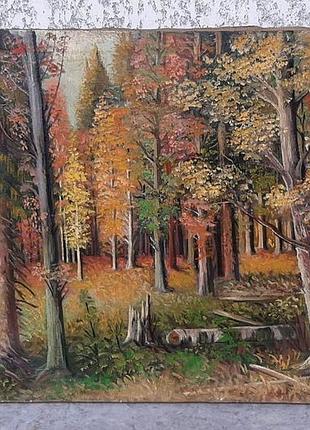 Старовинна картина 90х60 див. підпис. 1970 рр. полотно. масло