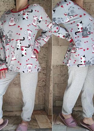 Пижама теплая женская байковая