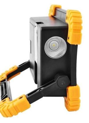 Лампа-прожектор l812-20w-2cob 1w, фонарь прожектор светодиодный аккумуляторный, do-973 светодиодные прожекторы