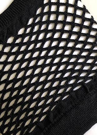 7-79 короткі сіточні мітенки рукавички короткие митенки перчатки сетка