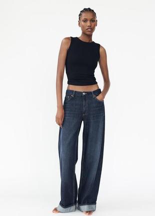 Джинси жіночі темно сині zara new