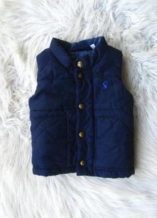 Дутый теплый жилет безрукавка joules