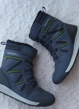 ❗️❗️❗️+🎁отличные мембранные сапоги для детей merrell snow crush 2.0 waterproof р. 343 фото