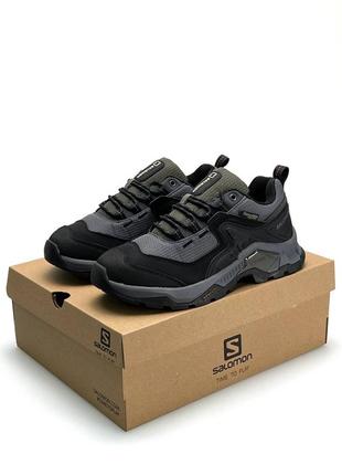 Мужские кроссовки salomon quest m element 975x gore-tex gray black