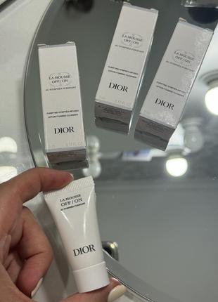 Dior la mousse off/on foaming cleanser anti-pollution anti-pollution очищающая пенка пробник 5 мл