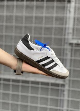 Adidas samba white&black2 фото