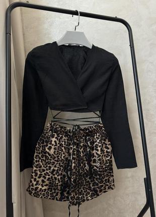 Топ з завʼязками zara