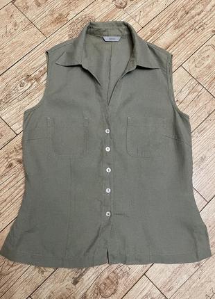 Лянна сорочка, жилет marks&spencer, s
