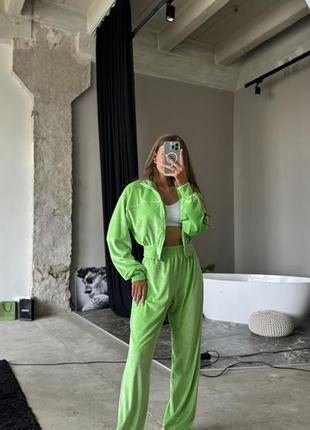 Велюровый костюм/кофта/брюки/с и м/велюр