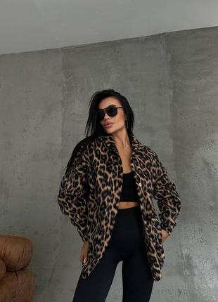 Тепла леопардова сорочка