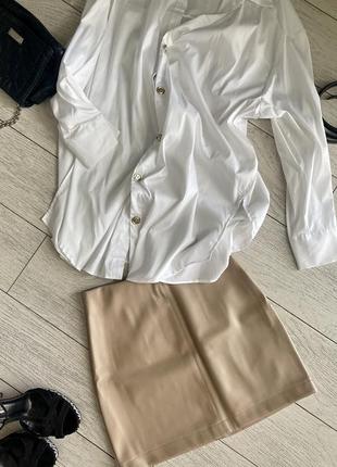 Юбка экокожа юбка кожаная