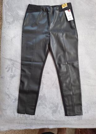 Легінси штани зі штучної шкіри л