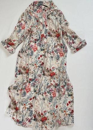 Сукня-сорочка zara (платье-рубашка)6 фото