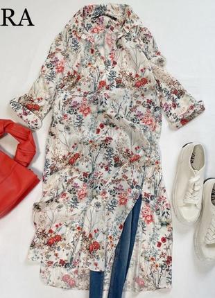 Сукня-сорочка zara (платье-рубашка)8 фото