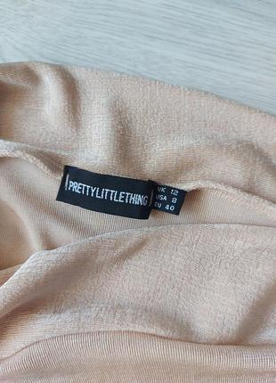 Облегающая юбка prettylittlething с ацетатным узлом сбоку8 фото