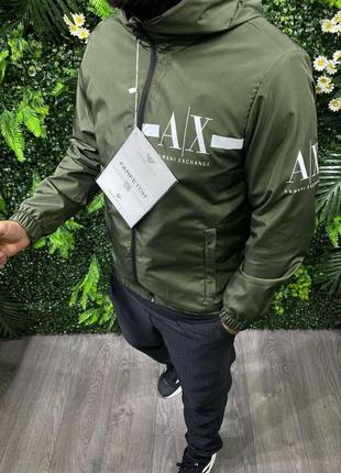 Куртка ветровка armani exchange хаки