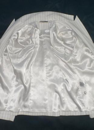 Пиджак женский белый в полоску размер 463 фото