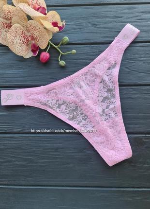 Мереживні трусики стринги вікторія сікрет victoria's secret