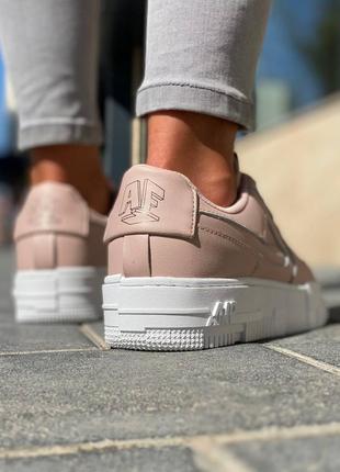 Жіночі кросівки nike air force 1 pixel beige pink знижка sale | smb7 фото