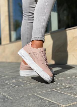 Жіночі кросівки nike air force 1 pixel beige pink знижка sale | smb8 фото