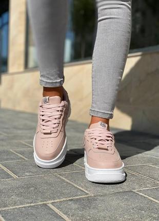 Жіночі кросівки nike air force 1 pixel beige pink знижка sale | smb6 фото