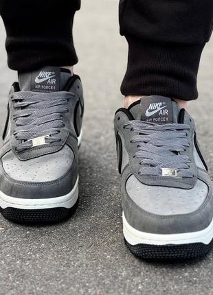 Кроссовки кроссовки кроссовки кроссовки nike air force 1 gray кроссовки найм эр форс форсы форсы эир серые серые5 фото
