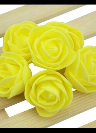 Штучні головки троянд штучні квіти з пінополіуретану ціна вказана за 50шт  магія у нас