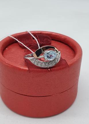 Серебряная кольца с топазом 18.5 и 19