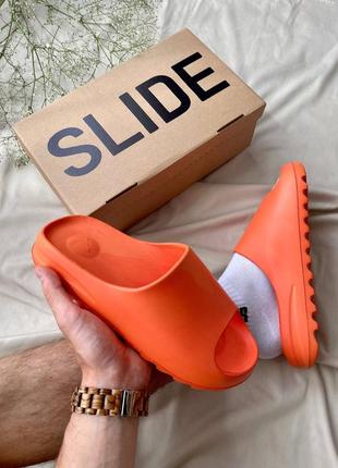 Женские шлепанцы оранжевый CAMPUS adidas yeezy slide «orange’7 фото