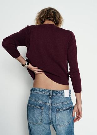 Кардиган женский бордовый zara new4 фото