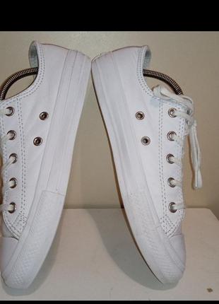 Брендовые кожаные кеды converse all star.5 фото