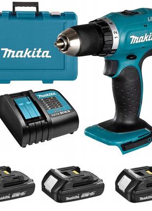 Шурупокрут акумуляторний makita ddf453 beo5 (42 нм, 1.5-13 мм, lxt)