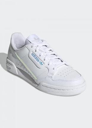 Белые кроссовки adidas continental 80 ee6471/ стильные кроссовки