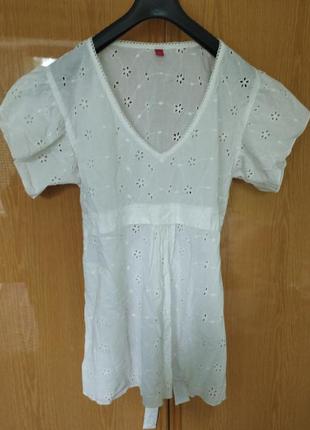 Блузка з прошви котон р.48-50 esprit