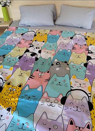 Комплект постільної білизни котики