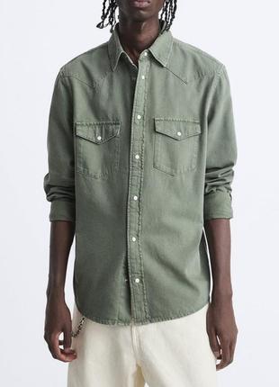Новая мужская рубашка zara / рубашка zara