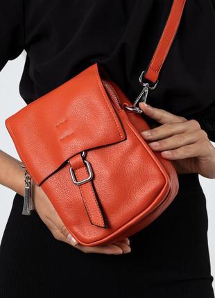 Сумка женская оранжевый через плечо 6797-a s