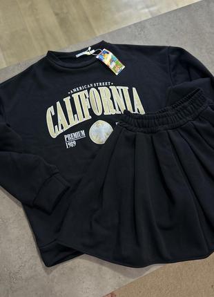 Костюм california двухнитка петля черный 1 шт