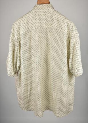 Мужская шелковая рубашка в винтажном стиле silk uomo