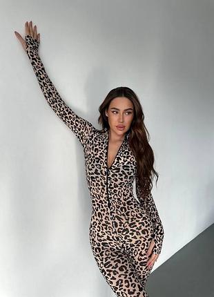 Трендовий леопардовий комбез з утяжкою🐆