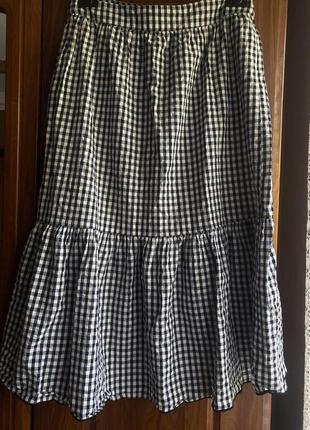 Юбка в клетку2 фото