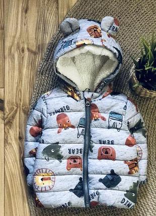 Куртка для мальчика с актуальным принтом f&f