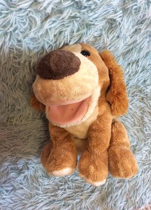 Собака мягкая игрушка театр на руку на батарейках