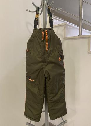 Зимовий напівкомбінезон на зріст 98-104 в ідеальному стані