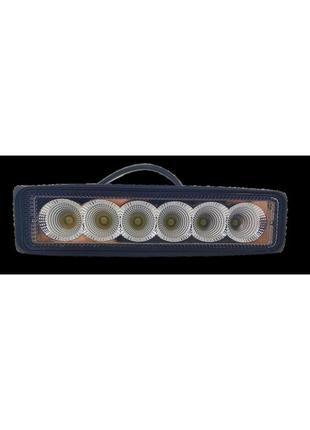 Фара led прямоугольная 18w ( 6 диодов)