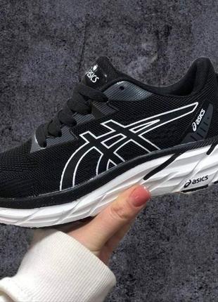 Мужские кроссовки демисезонные asics сетка черные р 36-41