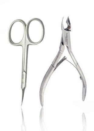 Набір zauber (ножиці для кутикули zauber 01-132 + задирочні кусачки zauber 02-250)